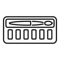 Digital illustration of a keyboard synthesizer vector