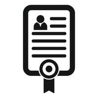 Official document with photo id and stamp representing personal data vector