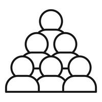 Group of people forming a pyramid for teamwork concept vector