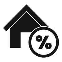 House loan offering low interest rate icon vector