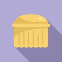 Opened plastic container for storing food in refrigerator vector