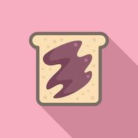 Toast with grape jelly representing the letter z vector