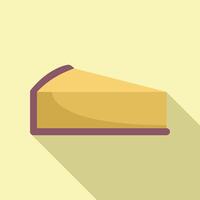 Delicious slice of cake waiting to be eaten vector