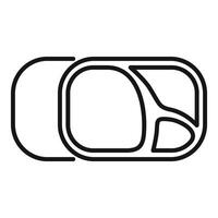 Lunchbox icon representing food storage and meal preparation vector