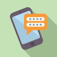 Smartphone showing password request notification for user security vector