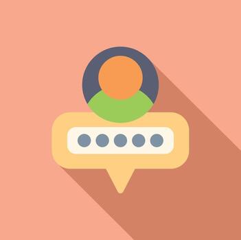 Person entering password, user authentication, secure login, cyber security concept vector