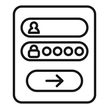 en línea seguridad sistema demostración iniciar sesión formar con contraseña campo vector
