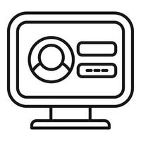 Computer showing user profile with personal data and password vector