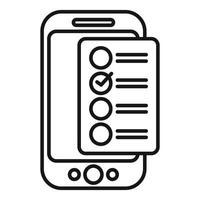Smartphone showing checklist for task management and productivity vector
