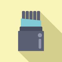 Fiber optic cable connecting to internet router device vector