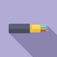 Optical fiber cable transmitting data through light pulses vector