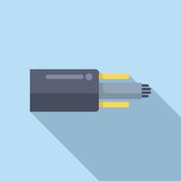 Optical fiber cable connecting showing fast internet connection speed vector