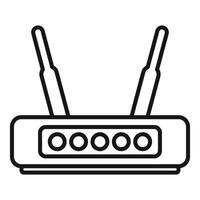 Wifi router providing wireless internet network access vector
