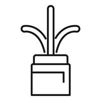 Line art icon of a reed diffuser scenting a room vector