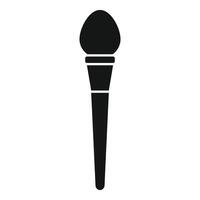 Makeup brush with long handle for applying foundation vector
