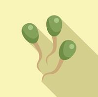 Spermatozoons running towards the egg, trying to fertilize it vector