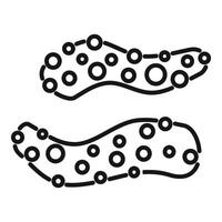 Bacteria dividing by binary fission, multiplying, spreading infection, microbiology concept vector