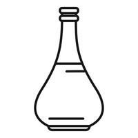Minimalist icon of a bottle containing a liquid substance vector