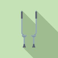 Jumping stilts icon representing bouncing and recreation vector