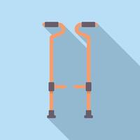 Pair of jumping stilts standing on blue background vector