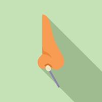 Nasal swab testing for viral infection or dna paternity testing vector