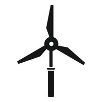 Wind turbine generating clean energy icon showing renewable resources vector