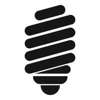 Energy saving light bulb icon in simple style isolated on white background vector