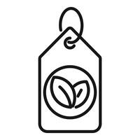 Eco friendly product label showing bio and organic features vector