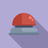 Red button waiting to be pushed for action vector