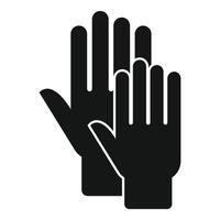 Two hands giving high five for successful teamwork vector
