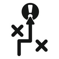 Choosing right way concept icon showing the right choice vector