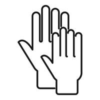 Two hands giving high five for successful teamwork vector