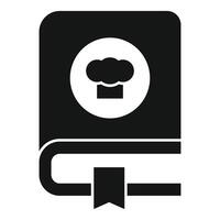 Cookbook icon showing cooking recipes and culinary arts vector