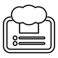 Online menu for ordering food delivery from restaurant vector