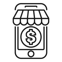 Simple illustration representing the concept of online shopping and e commerce vector