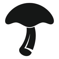 Big forest mushroom with a thick stem growing wild vector