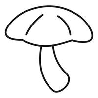 Mushroom icon showing fungi growing in forest vector