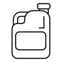 Big plastic bottle with handle for liquid detergent vector