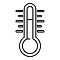 Thermometer showing increasing temperature icon vector