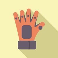 Modern virtual reality gaming glove with sensors for immersive experience vector