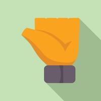 Referee hand showing goal signal in soccer match vector