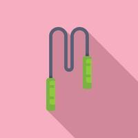 Jump rope representing healthy lifestyle and fitness routine vector