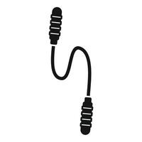 Skipping rope icon showing fitness and exercise vector