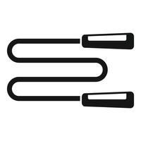 Skipping rope icon representing fitness and exercise vector