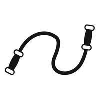 Skipping rope icon showing fitness and exercise vector