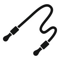 Skipping rope icon showing fitness and exercise vector