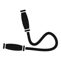 Skipping rope icon showing fitness and exercise vector