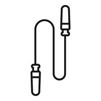Skipping rope icon representing fitness and exercise vector