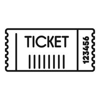 Ticket admit one event barcode showing access pass vector