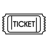 Ticket icon representing admission and entry to events vector
